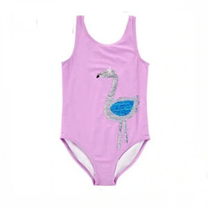 Carter’s Flip Sequin Flamingo One Piece Swimsuit Girl’s Size 14